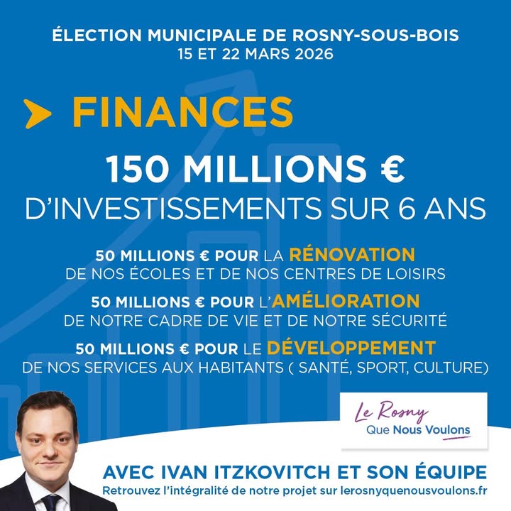 Finances : investir pour pr?parer l'avenir de Rosny