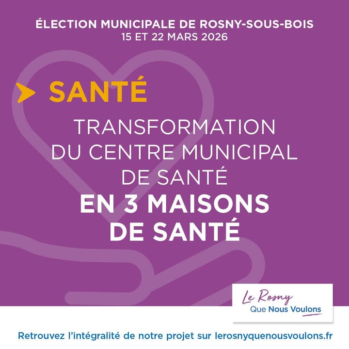 Sant? : trois maisons de sant? pour Rosny
